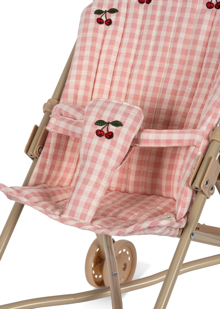 Konges Slojd | Poppenwagen Doll Stroller Powder Pink Check