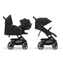 BUGGY, Beezy 2.0, magic black-black zwart, black aluminium frame, vierwieler, 2024