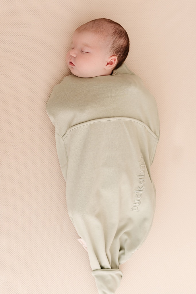 INBAKEREN, 62 cm, 0.5TOG, Piep, olive, groen, katoen, van 0 maand tot 3 maand, van 2.5 kg tot 5.5 kg, Little Human