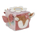 Little Dutch | Zachte Activiteitenkubus Fairy Garden Roze 0+M