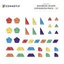 MAGNETISCHE BLOKKEN, Shape Expansion Pack - 36, Magnetic Tiles, rainbow, kunststof, vanaf 36 maanden, inhoud:36st