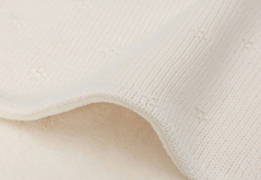 Jollein | Dekentje Cosy Knit Ivory/Velvet 100x150cm