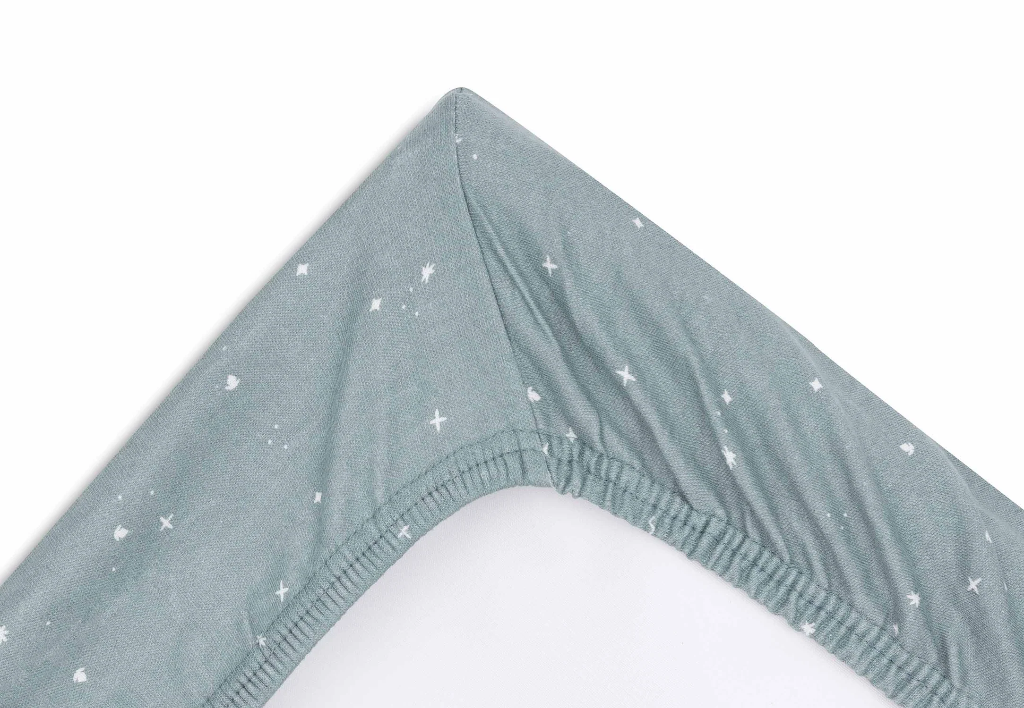 Jollein | Aankleedkussenhoes Jersey Twinkling Sea Green 50x70cm