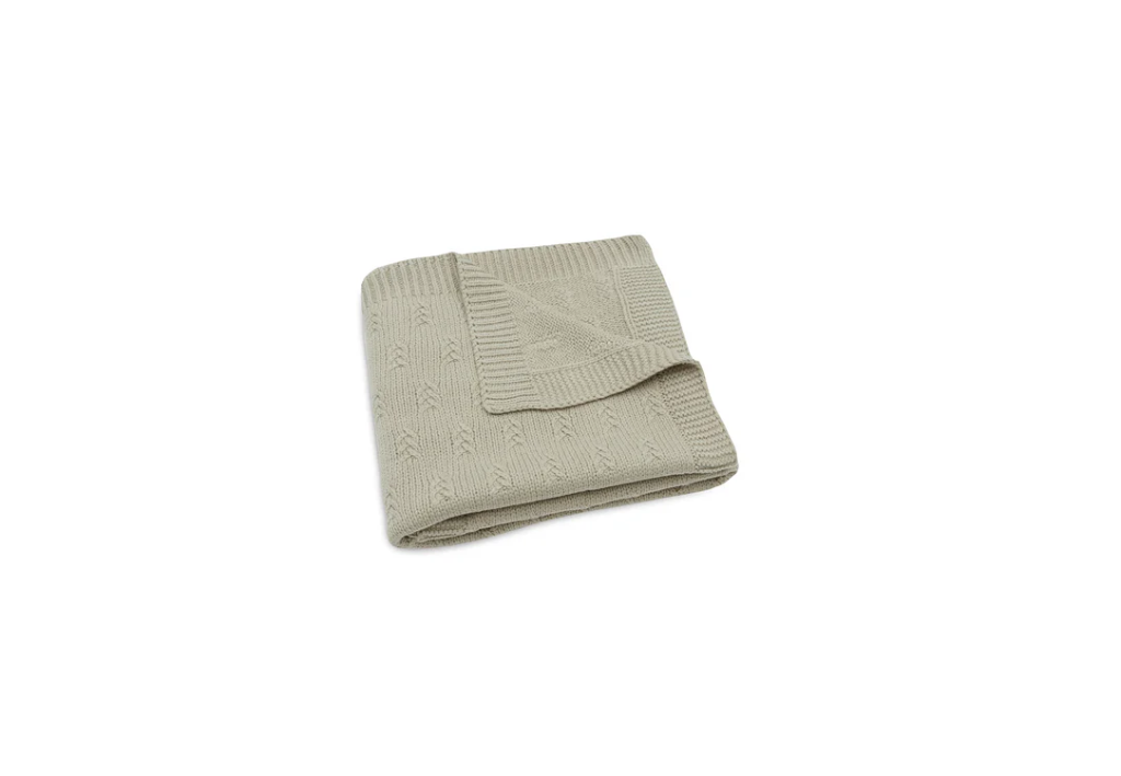 Jollein | Deken Grain Knit Olive Green 75x100cm