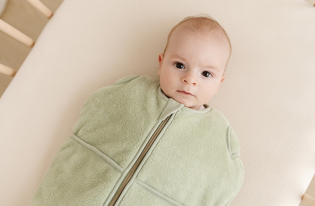 INBAKEREN, 74 cm, 2.5TOG, Mini, olive, teddy, groen, The Original, van 3M tot 6M, van 5.5 kg tot 7.5 kg