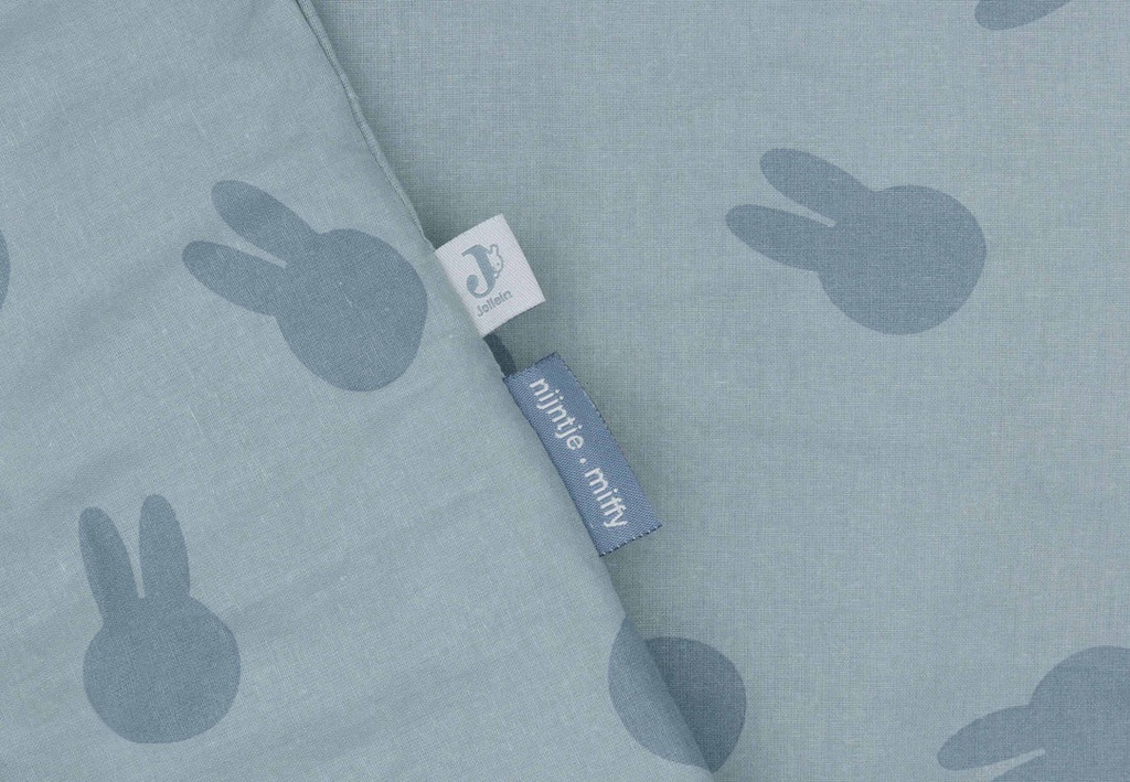 Jollein | Dekbedovertrek met Sloop Miffy Shadow Sea Green 100x140cm 