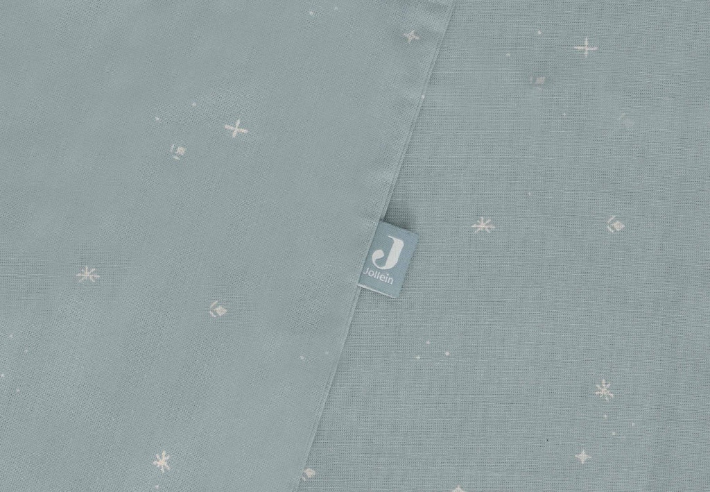 Jollein | Dekbedovertrek met Sloop Twinkling Sea Green 100x140cm 