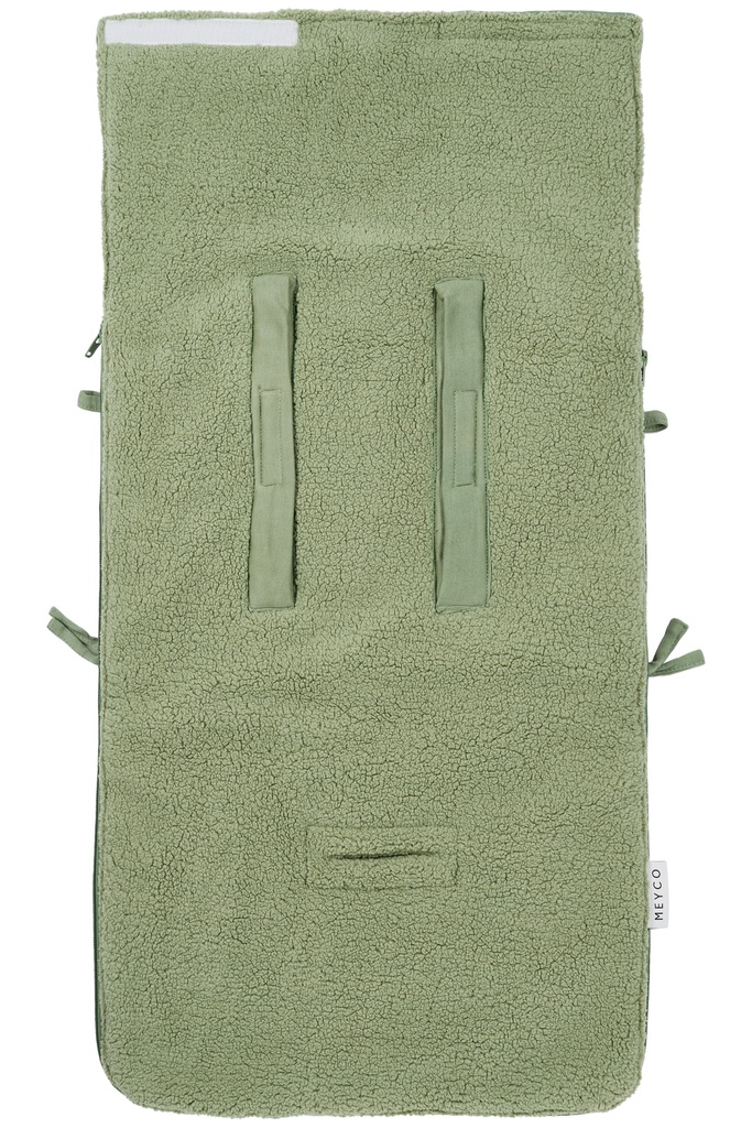 Meyco | Voetenzak Teddy Olive Green  40x82cm