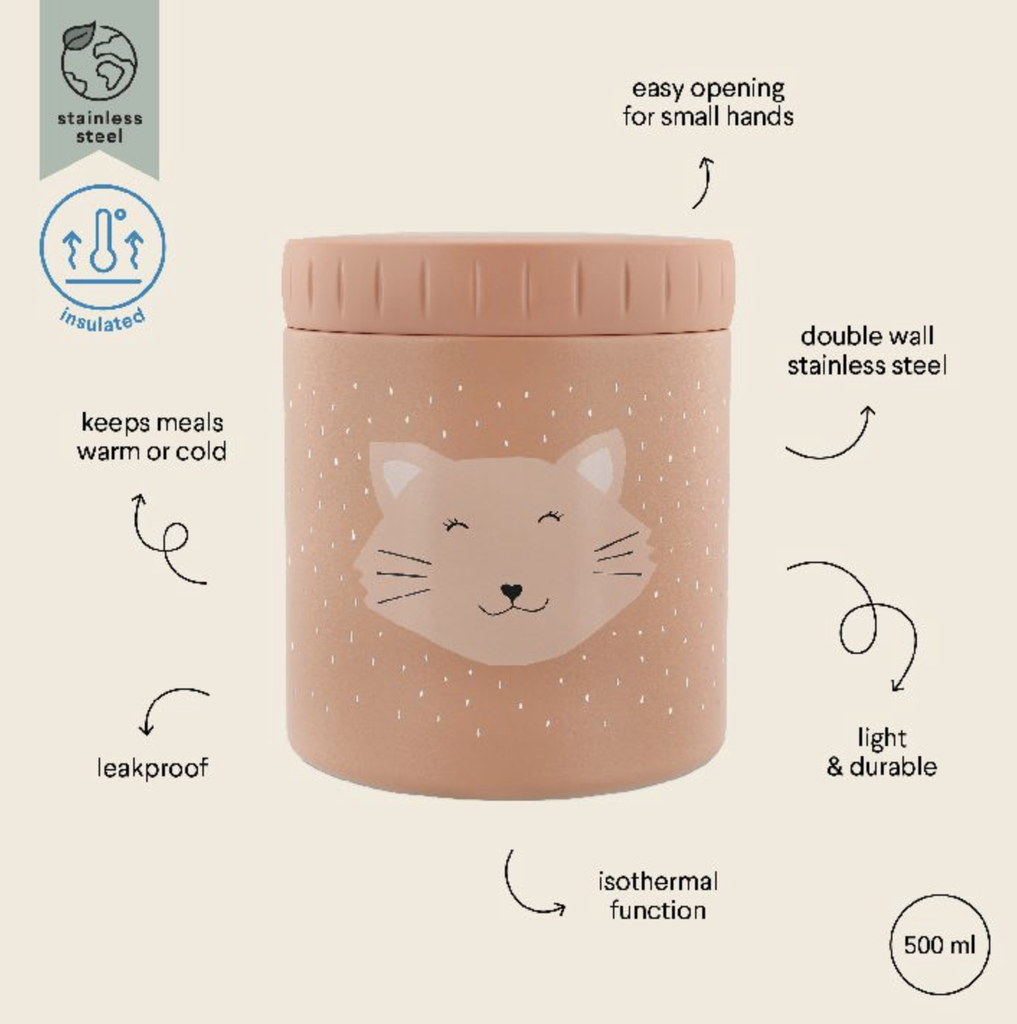 Trixie | Thermosfles Insulated Lunch Pot Mrs. Cat 500ml