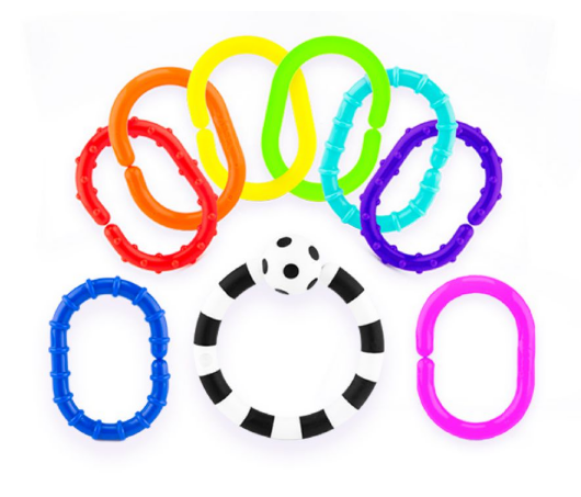 Sassy | Ring o' links Sensory Toys multikleur 9st +0M 