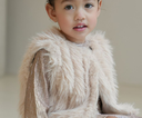 Like Flo | Gilet Grace MINI Flo long hair fur Taupe