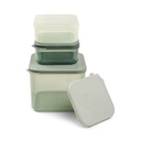 BEWAARPOTJE, Food Storage Container Set L, Elphee, green, groen, PP/PP, 2x 370 ml/1x 1500 ml, 24