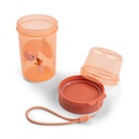 BEWAARPOTJE, Ozzo, papaya, To Go 2-Way Snack Container L, PP/PP, 1x 470 ml, 2 compartimenten: 150ml en 320ml, 24