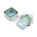 BEWAARPOTJE, Snack Box Set, Happy Clouds, green, PP/kunststof, 1x 240 ml/1x 370 ml/1x 540 ml, 2024