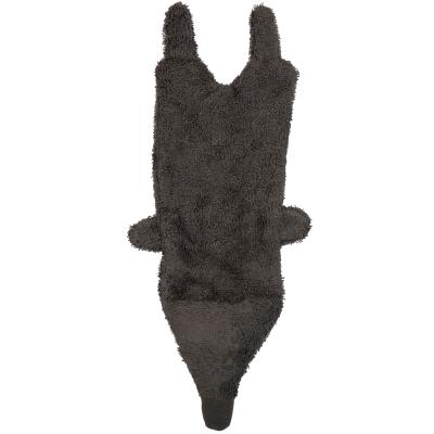 KNUFFELDOEK / DOUDOU, Wolf, graphit Timboo, grijs, wolf, uni, bamboe, vanaf 0 maand