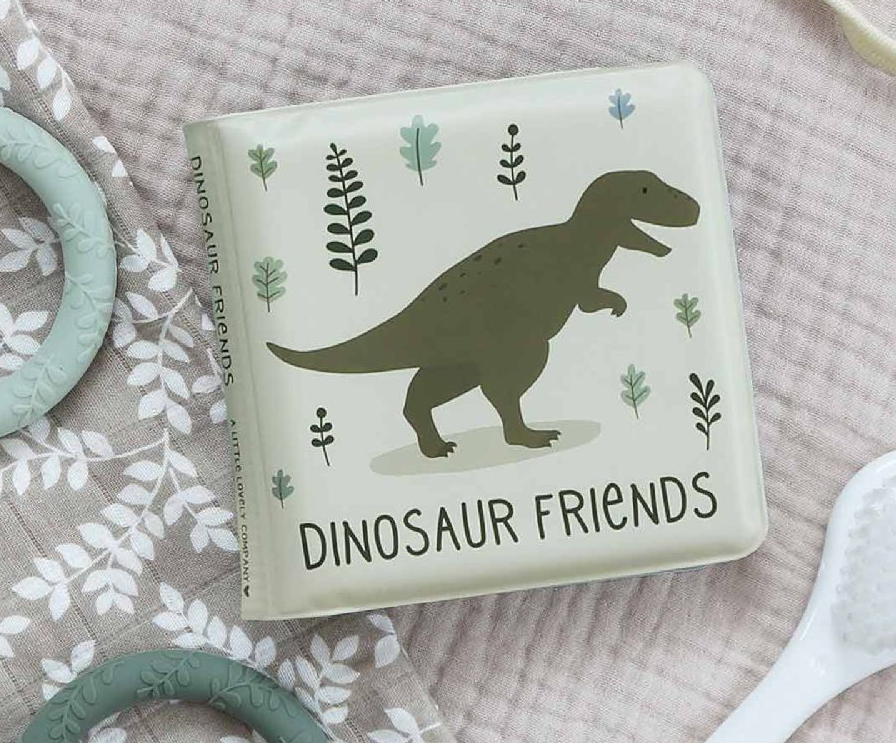 A Little Lovely Company | Bath Book Dinosaurussen Groen +0M