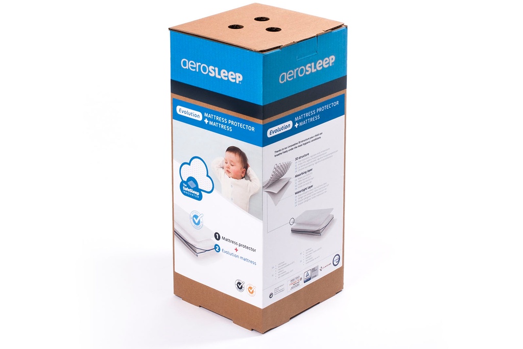 Aerosleep | Matras vr Park Sleep Safe. Pack Evolution 4cm dik Hybrideschuim Kern