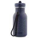 DRINKBEKER, 350ml, Mr. Penguin, blauw, uni/print pinguin, aluminium, deksel, drinktuit, drinkfles, School (040)