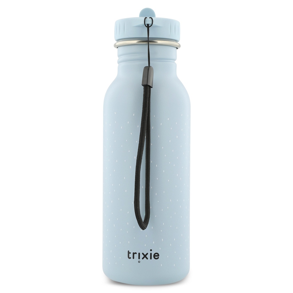 DRINKBEKER, 500ml, Mr. Alpaca, blauw, uni/print alpaca, aluminium, deksel, drinktuit, drinkfles, School (041)