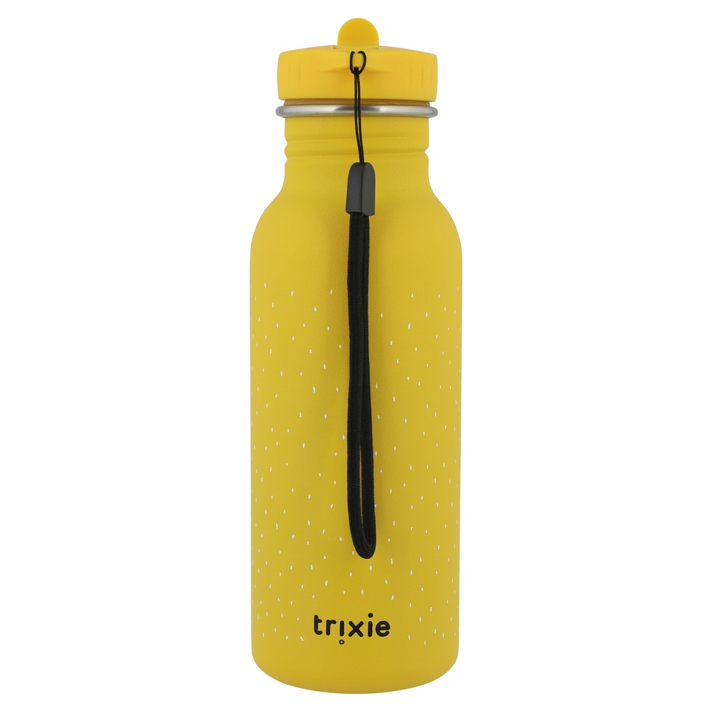 DRINKBEKER, 500ml, Mr. Lion, bright yellow, uni/print leeuw, alu, deksel, drinktuit, drinkfles, School (041)