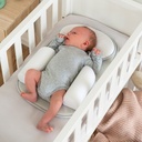 VEILIGHEIDSKUSSEN, Multi Sleep, wit, met hoofdsteun, met zijsteunen, 64 cm x 32.5 cm, voor wieg/park/babybed, 2022