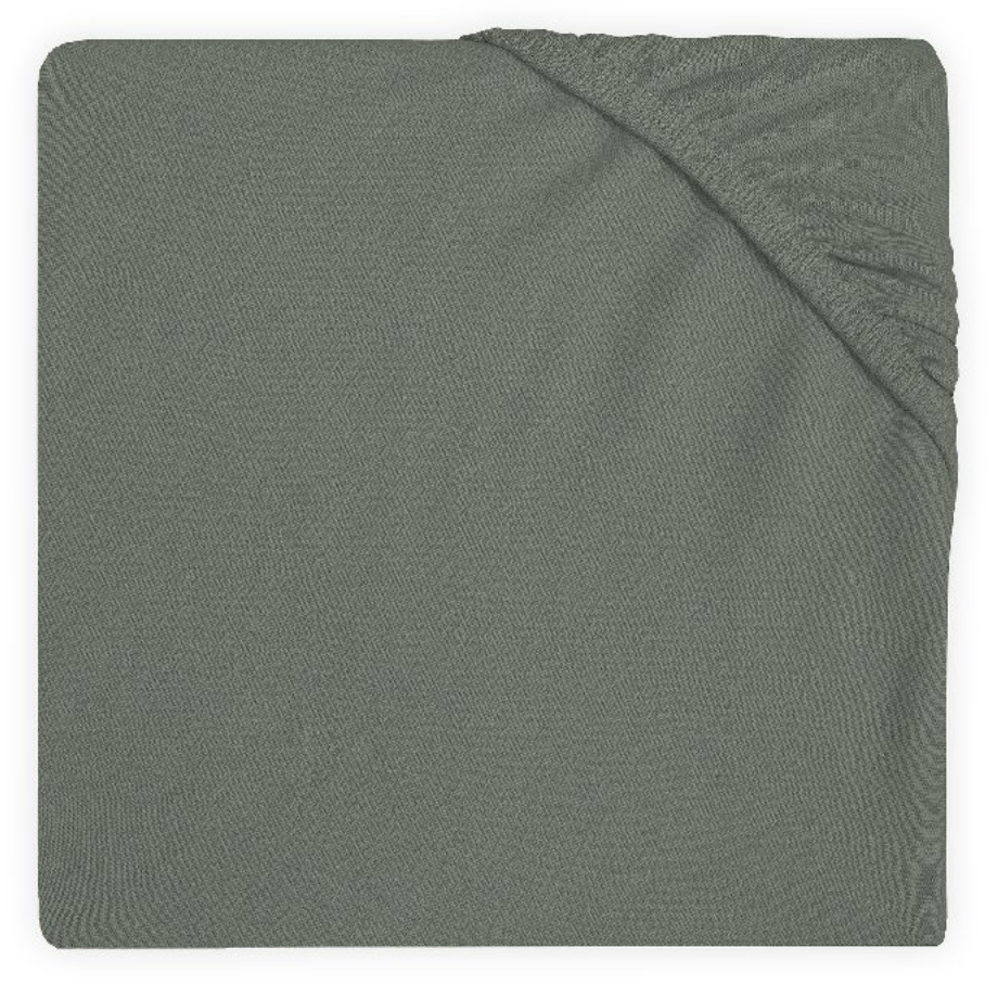 HOESLAKEN, 40/50x80/90cm, ash green, groen, vr wieg/draagmand, uni, jersey, 100% katoen, 1 stuk(s), Noos