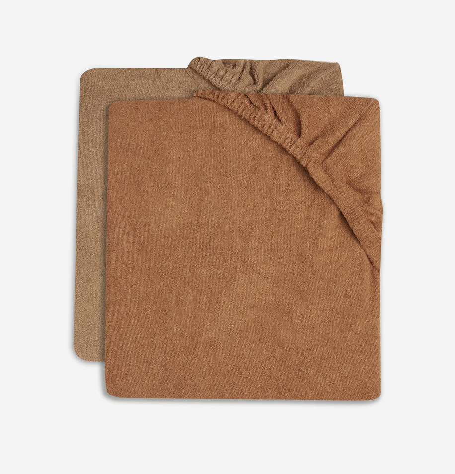 Jollein | Waskussen Hoes Badstof Caramel/Biscuit 50x70cm 2st