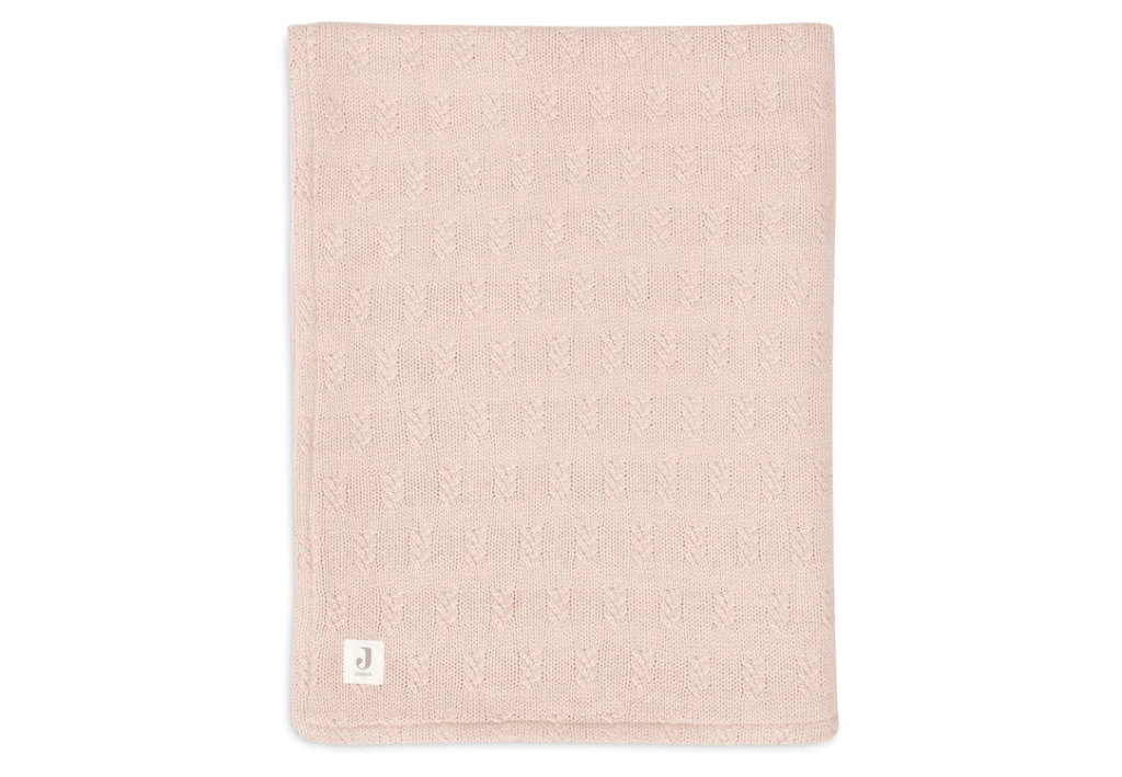 DEKEN, 100x150cm, Grain Knit wild rose, roze, ao graan motief/uni, tricot/coral fleece, TOG 2.0, vr babyb 60x120/70x140