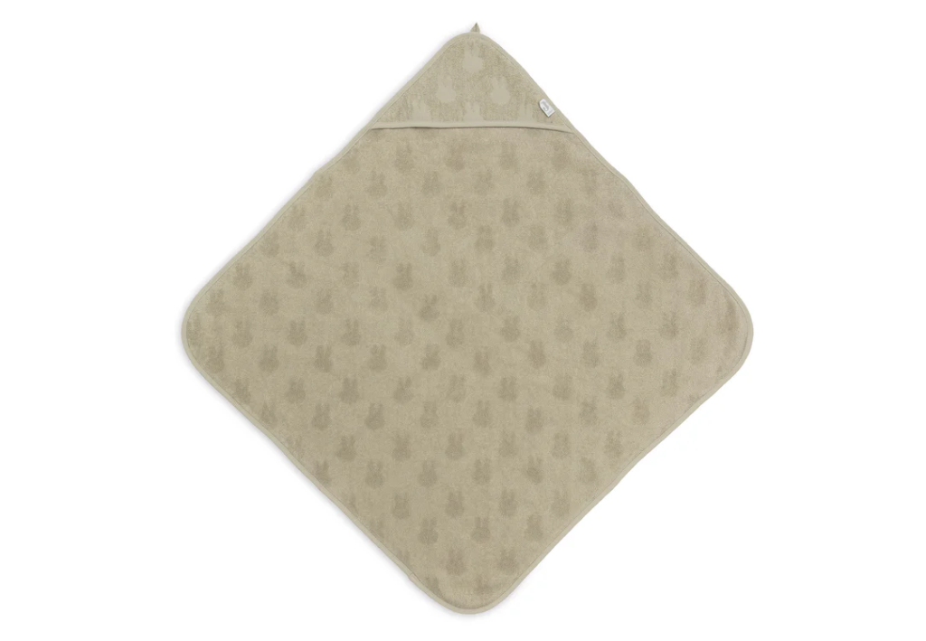 Jollein | Badcape Miffy Jacquard Olive Green 75x75cm