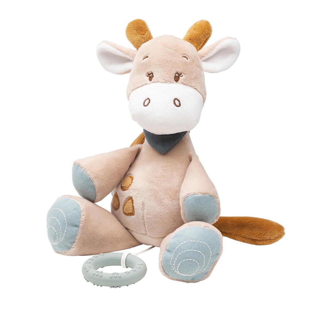 Nattou | Muziektrekker Musical Luna the giraffe Luna & Axel  groen/bruin 28cm