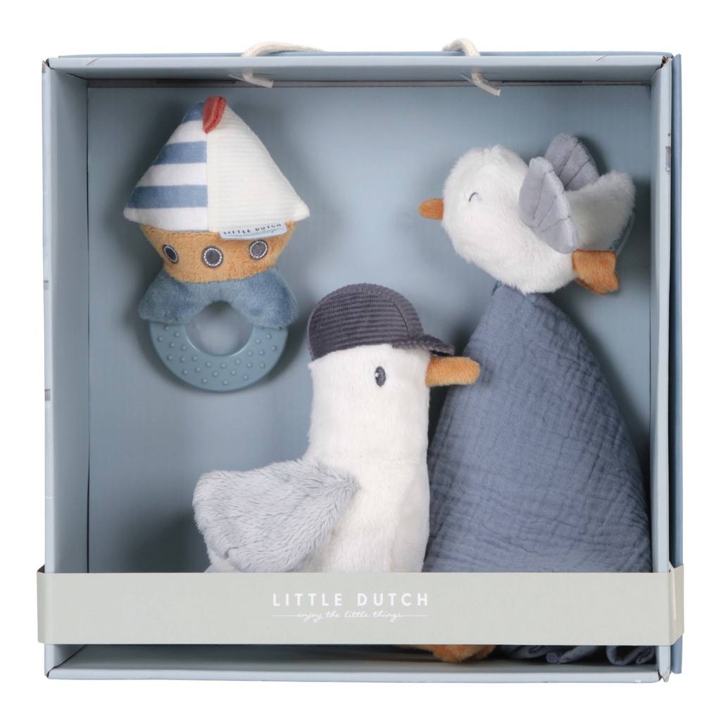 Little Dutch | Giftset Sailors Bay Knuffel/Knuffeldoek/Bijtring