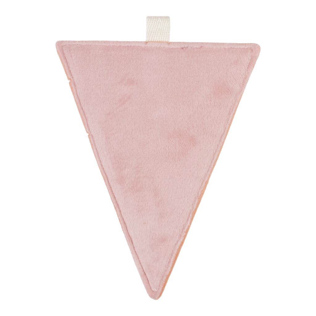 Little Dutch | Vlaggenlijn Textiel Vlag Roze Geribbeld L12cm 