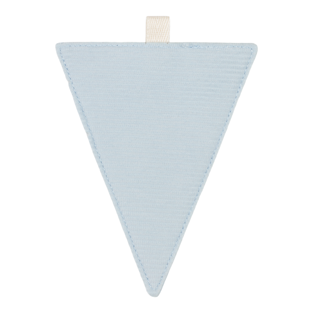 TEXTIEL VLAG, blauw, geribbeld, textiel, L: 12 cm, Vlaggenlijn, decoratie, 2022