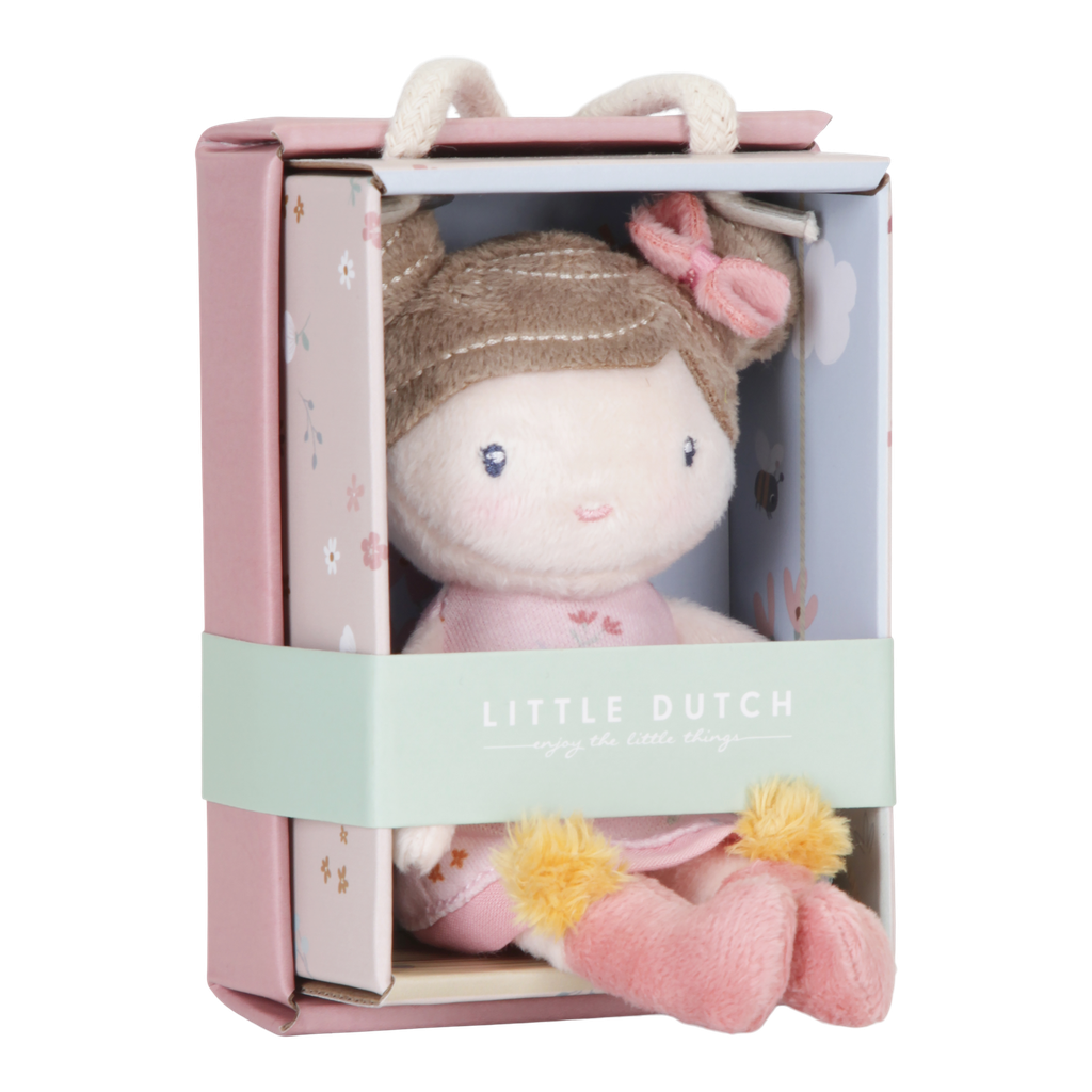 Little Dutch | Pluche Knuffel Knuffelpop Rosa Textiel Roze H10cm +12M