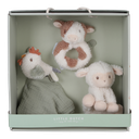 PLUCHE KNUFFEL, Giftset, Little Farm, kip/schaap/koe, textiel, +muziek, vanaf 0 maand, 2023