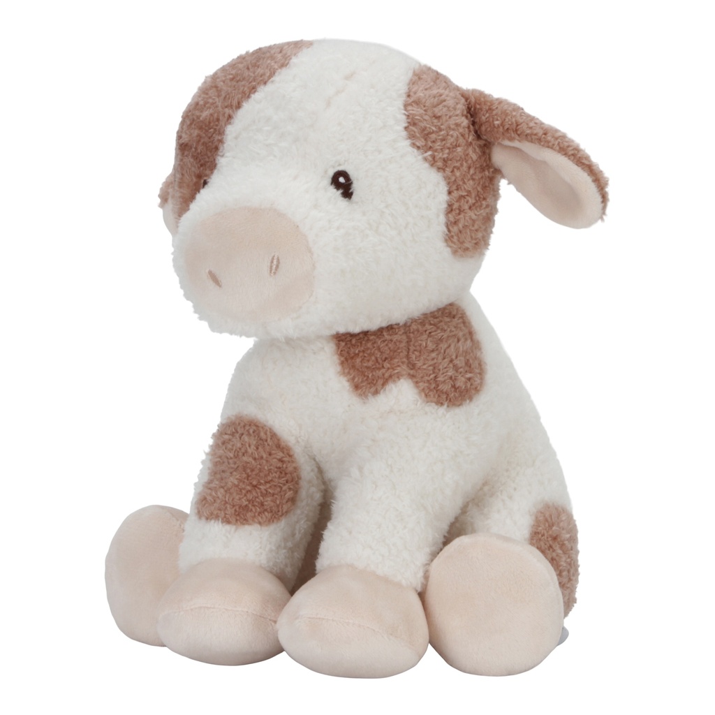 Little Dutch | Pluche Knuffel Little Farm Koe Bruin/Ecru H25cm