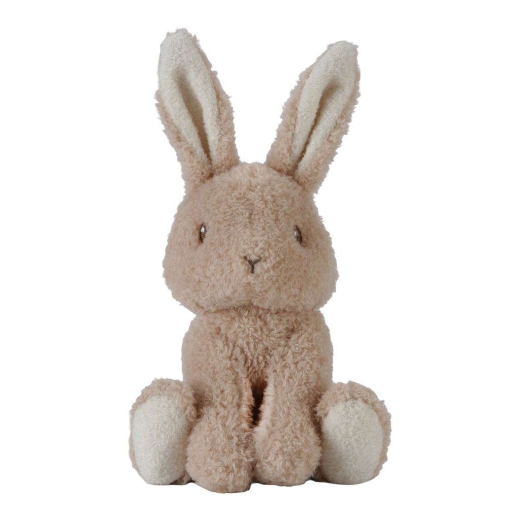 Little Dutch | Pluche Knuffel Baby Bunny Konijn Bruin/Ecru H15cm 