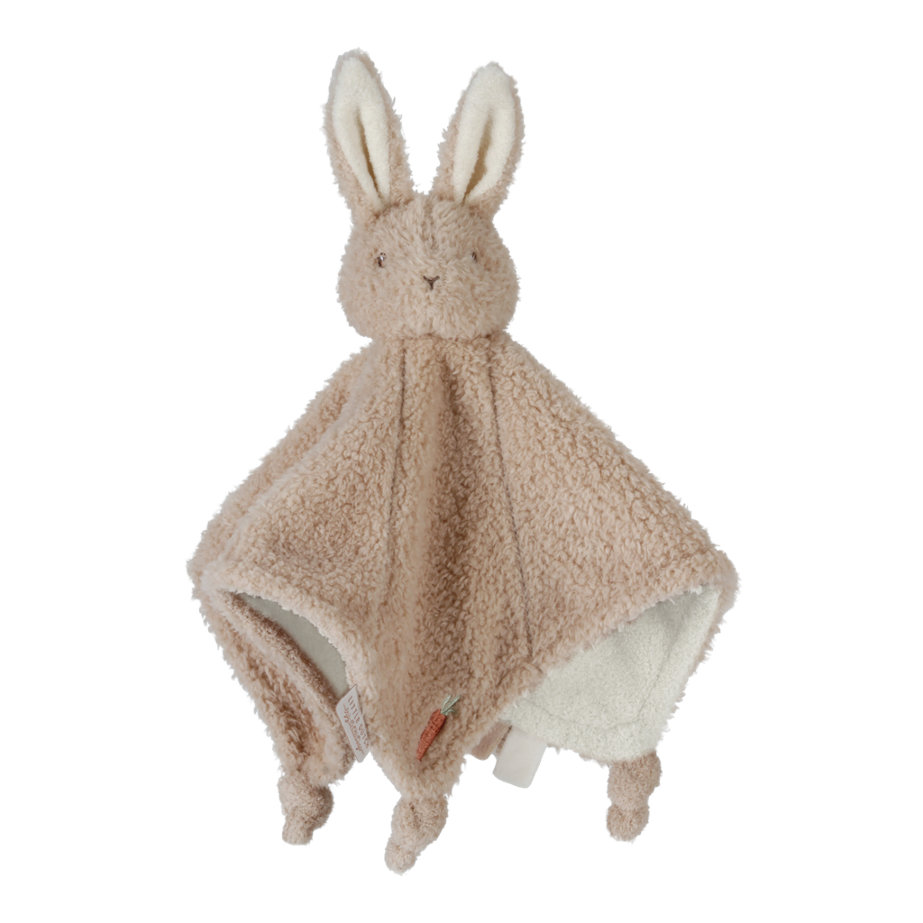 KNUFFELDOEK / DOUDOU, Baby Bunny, bruin/ecru, konijn, textiel, vanaf 0 maand