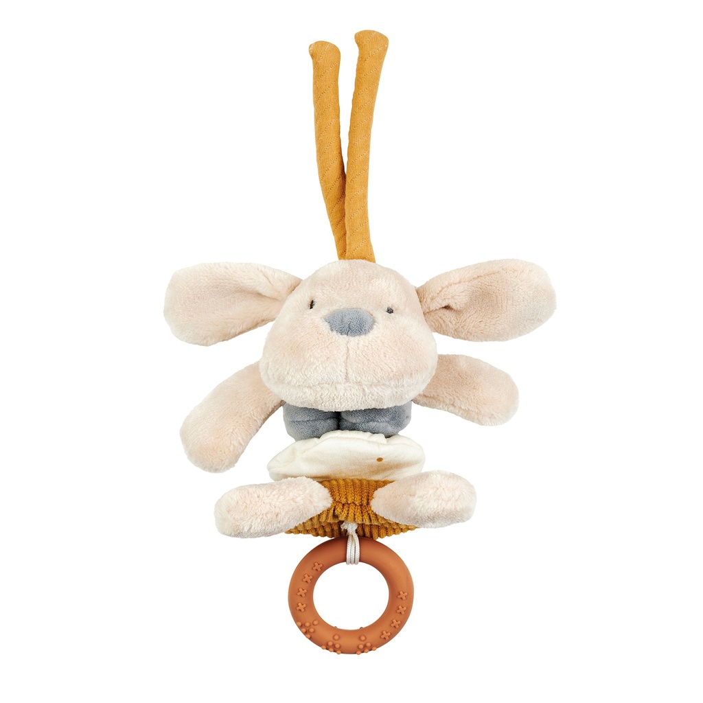 Nattou | Maxi-Cosi hanger Vibrating dog Charlie bruin/ecru 