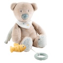 MUZIEKTREKKER, 30 cm, Musical Jules the bear, Romeo, Jules & Sally, ecru, beer, textiel, +muziek, vanaf 0 maand