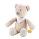 Nattou | Pluche knuffel Mini cuddly rattle Jules the bear Romeo, Jules & Sally ecru 20cm