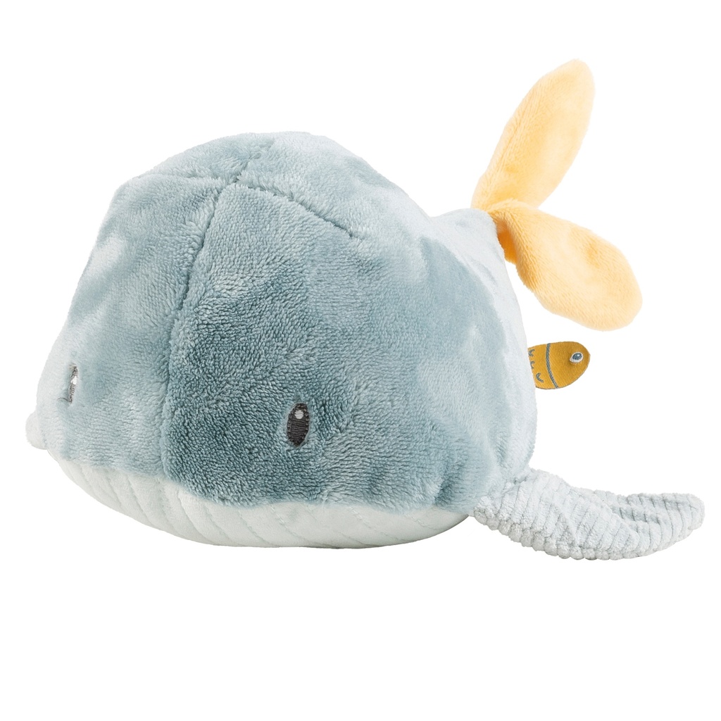 PLUCHE KNUFFEL, Cuddly Sally the whale, Romeo, Jules & Sally, grijs/groen, walvis, textiel, vanaf 0 maand