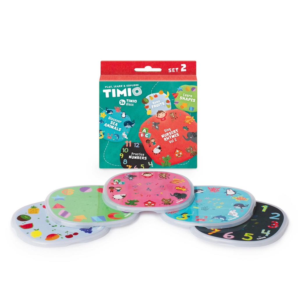 EDUCATIEF SPEELGOED, Disc pack set 2, zeedieren/kinderliedjes volume 2/ vormen/fruit/getallen