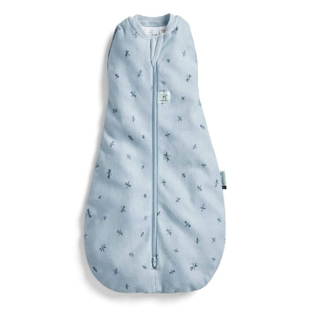 Ergopouch | Slaapzak Cocoon Swaddle Bag Mild Pouch Dragonflies 1.0TOG Blauw 60cm