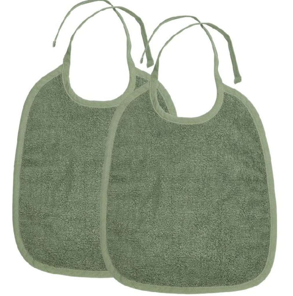 Meyco | Slabbetje Basic Badstof Forest Green 25x34cm 2st