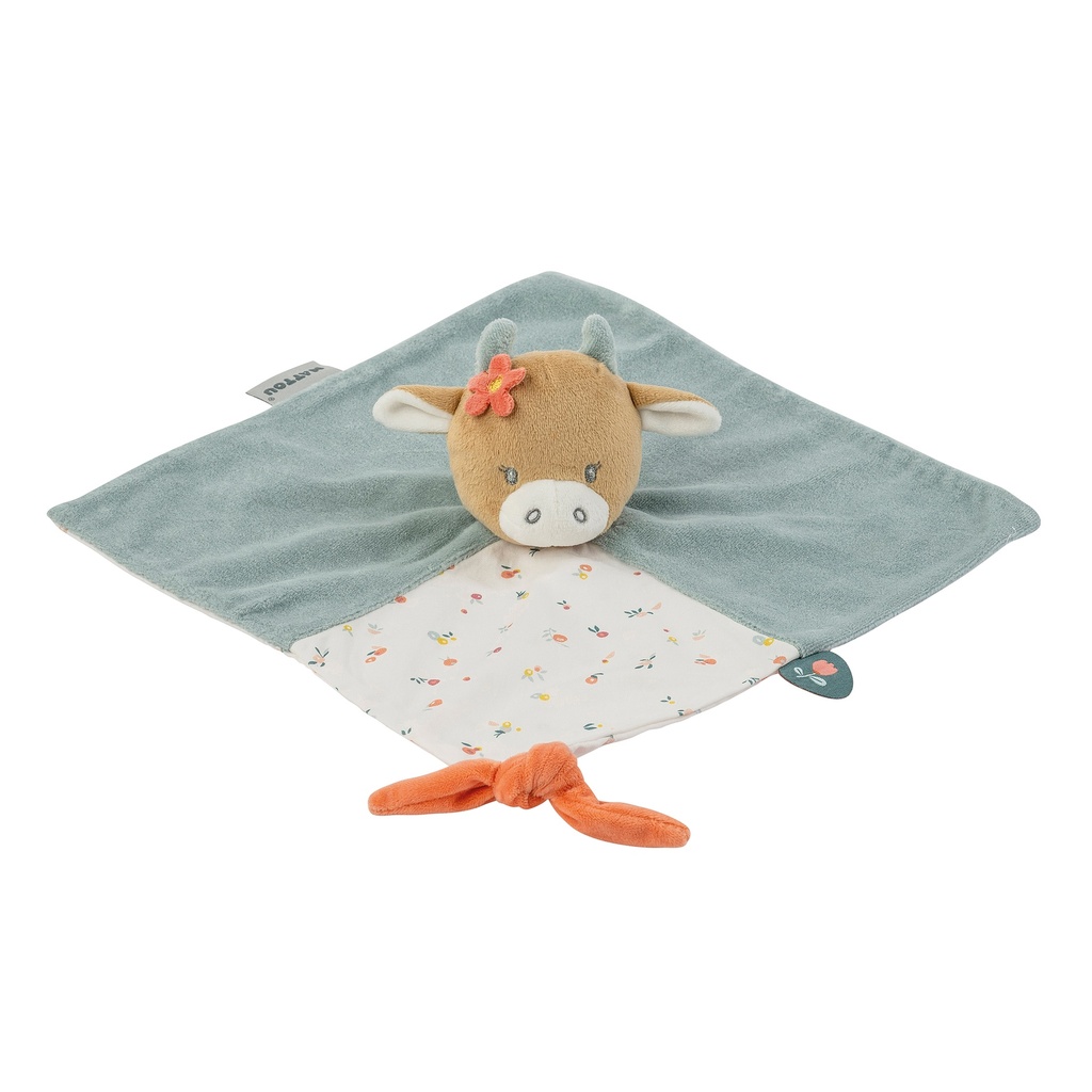 Nattou | Knuffeldoek / Doudou Mila the cow Mila, Lana & Zoe dusty blauw