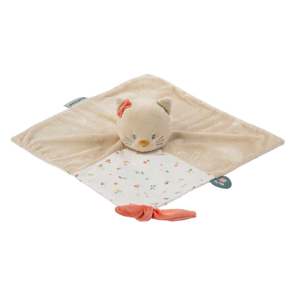 KNUFFELDOEK / DOUDOU, Doudou Lana the cat, Mila, Lana & Zoe, zand beige, ecru, kat, textiel, vanaf 0 maand, 2023