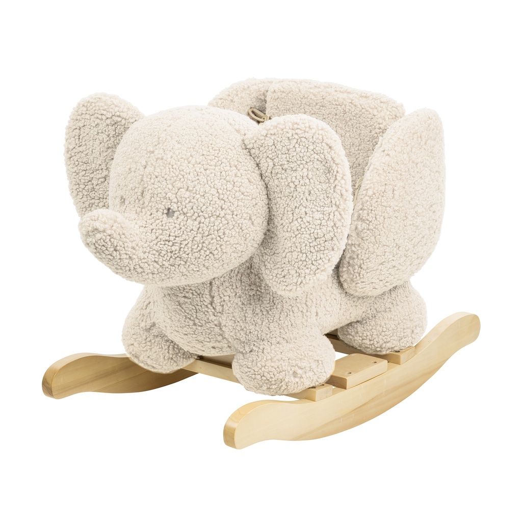 SCHOMMELPAARD, Rocker Teddy Elephant, olifant, ecru, uni, hout/textiel, vanaf 10 maanden, 2024