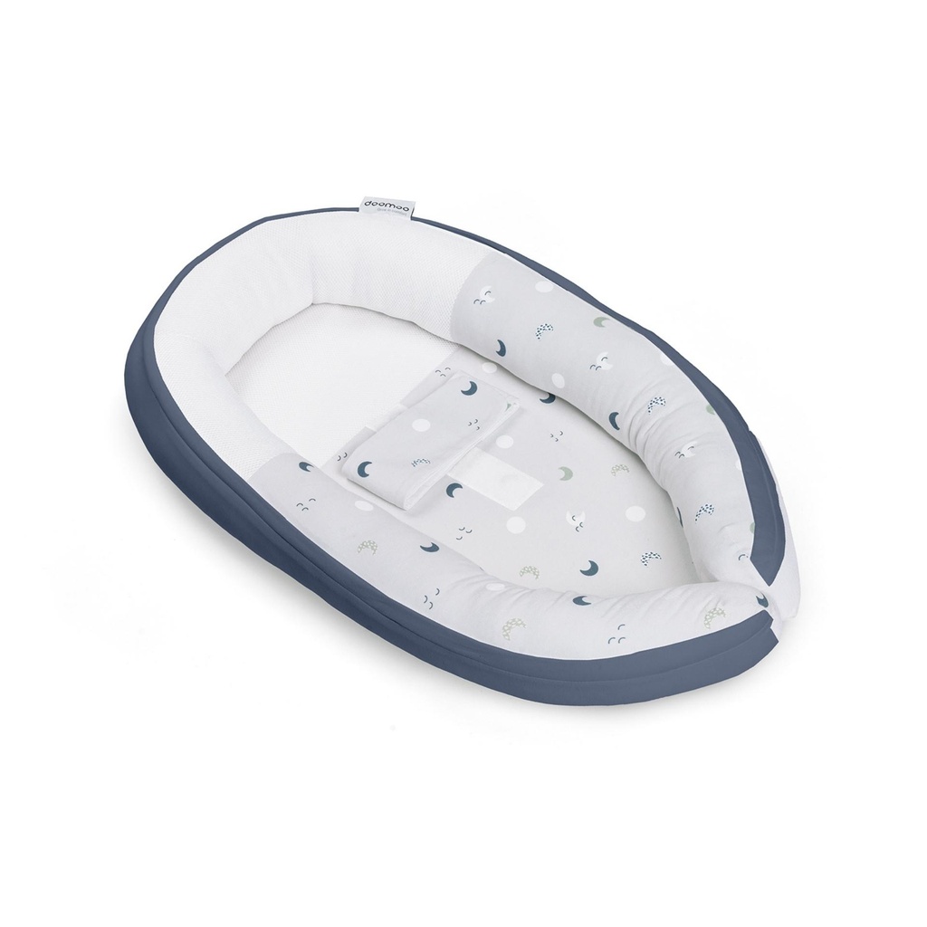 Doomoo | Babynest cocoon blue grey moon 