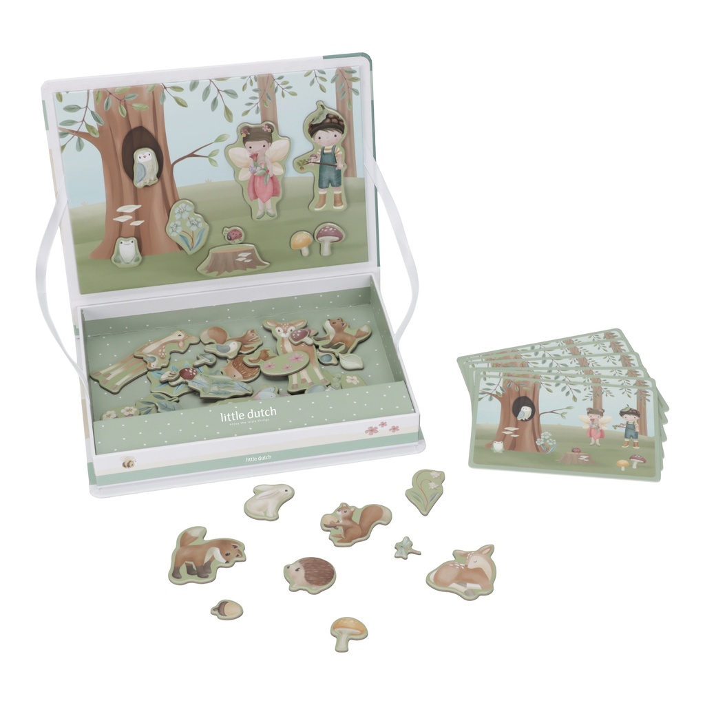 Little Dutch | Puzzel Forest Friends Magnetisch Speelbord +36m